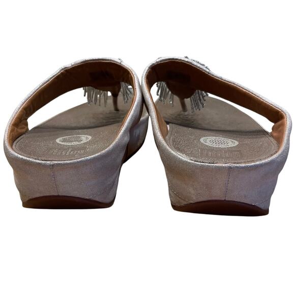 Fit Flop Women's Cha Cha Thong Sandal Size 5 Good Used Condition Stained - Picture 3 of 9